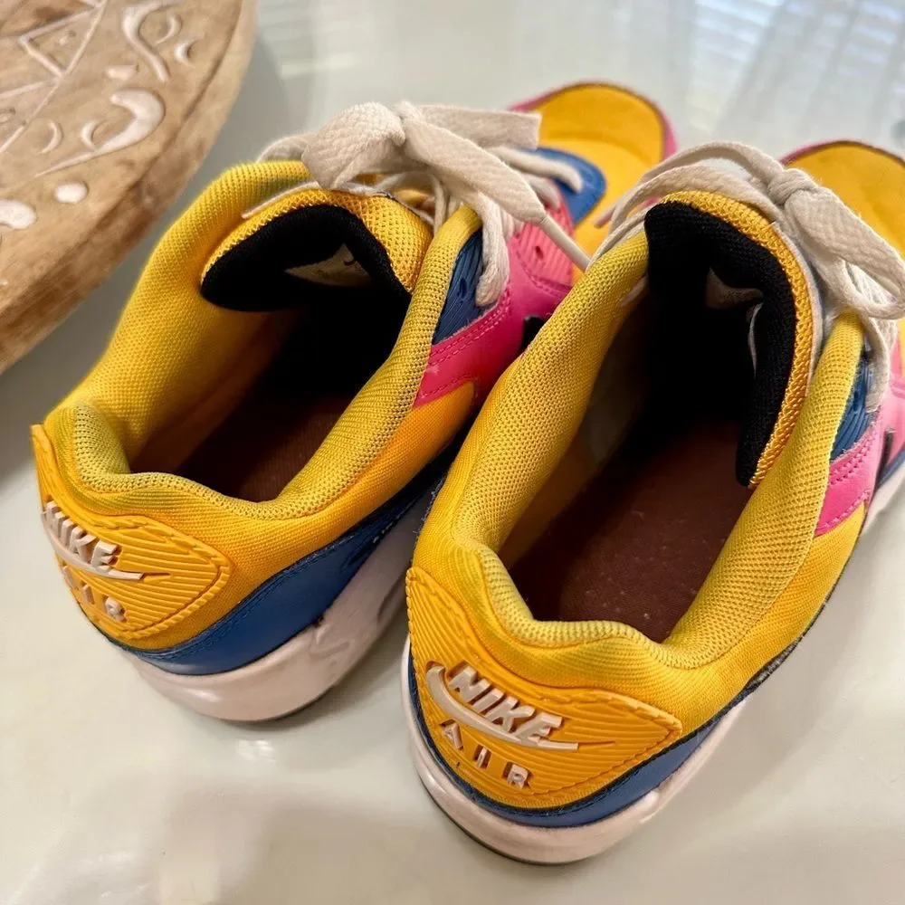 5Y Nike Air Max 90 Colorful Sneakers - Picture 7 of 16